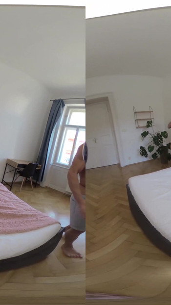 Memorable moment from "Katarina Rina - Submissive College Sorority Girl First Threesome - Vr Part One Behind The Scenes"