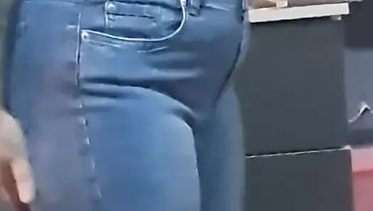 Step mom big ass trying new jeans in front of step son