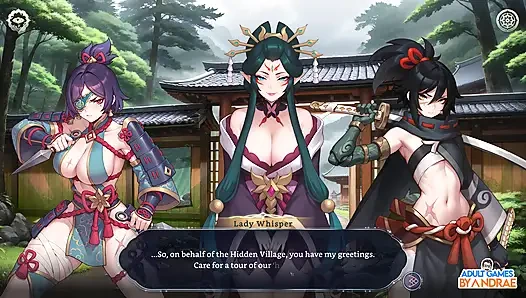 Harem Fantasy - Gameplay Ninja Scroll Nakal Bagian 1 - Masuk ke Desa Kagura
