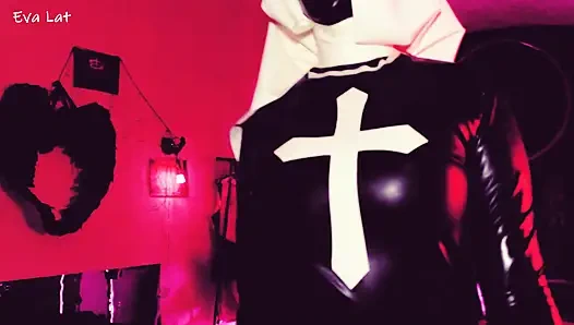 Mistress Eva Latex nun fetish goddess dominatrix milf bdsm femdom solo hot