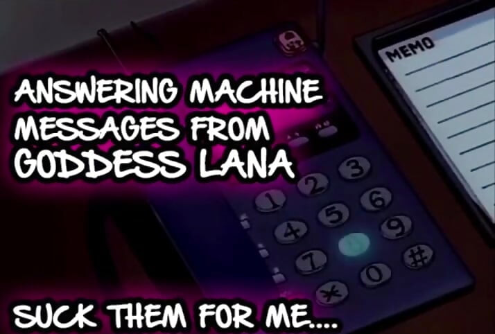 KUN LYD - Telefonsvarermeldinger fra gudinnen Lana suger dem alle
