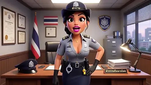 Thai Police Officer Stopped Me on Street and Fucked Me at the Station