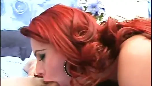 Redhead ts goddess is getting her big ass drilled