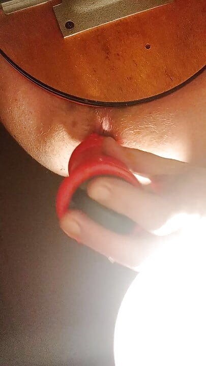 A little ass all dilated, wet as a swamp, drools and asks for her big toy
