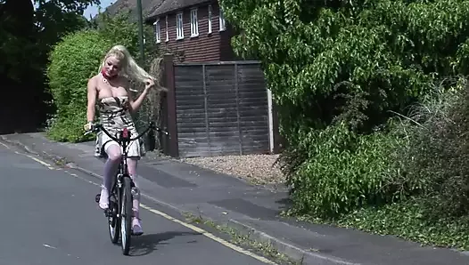 Horny Blonde Bicycler Gets Fucked By Mechanic