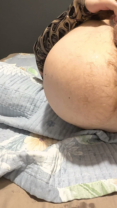 A Skinny Teenager Plays with His Butt for the First Time.