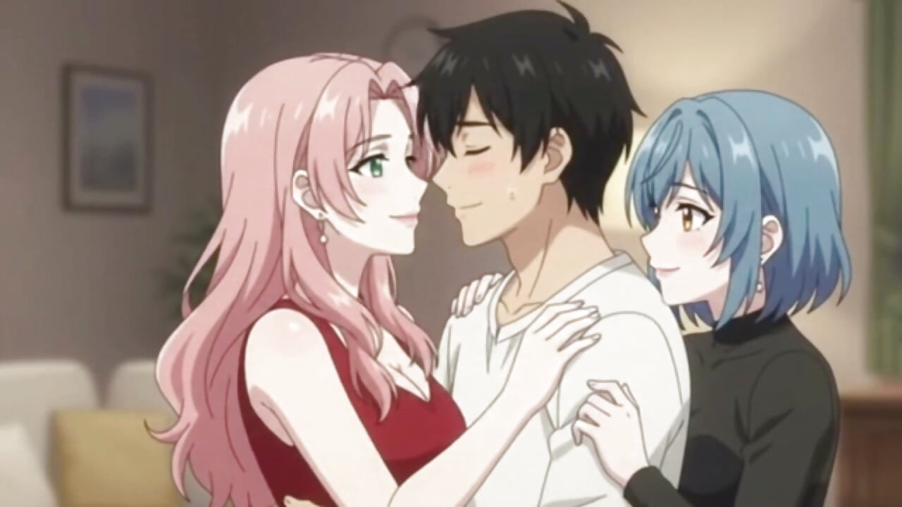 Birthday Surprise Threesome Girlfriend Brings a Friend as special gift