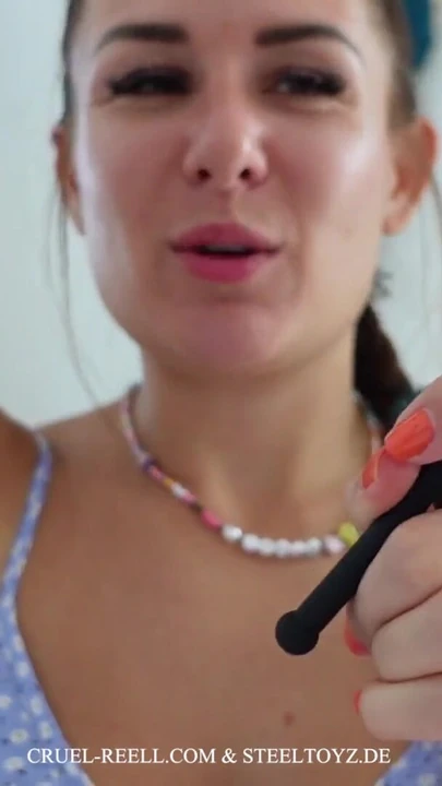 Thrilling moment from "Extra long silicone dilator from Steeltoyz tested by Cruel Reell"