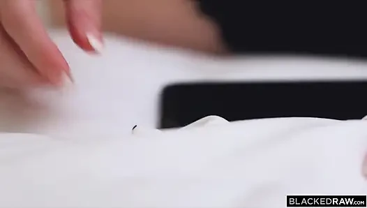 Blackedraw - aria si cewek mungil rambut pirang yang haus kontol besar ngentot sama tetangganya sendiri
