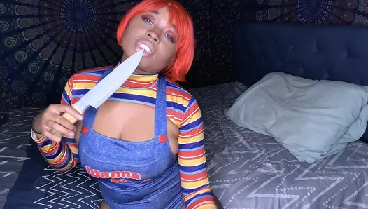 Fucking my ASS as Chucky for Halloween Super Hot Films