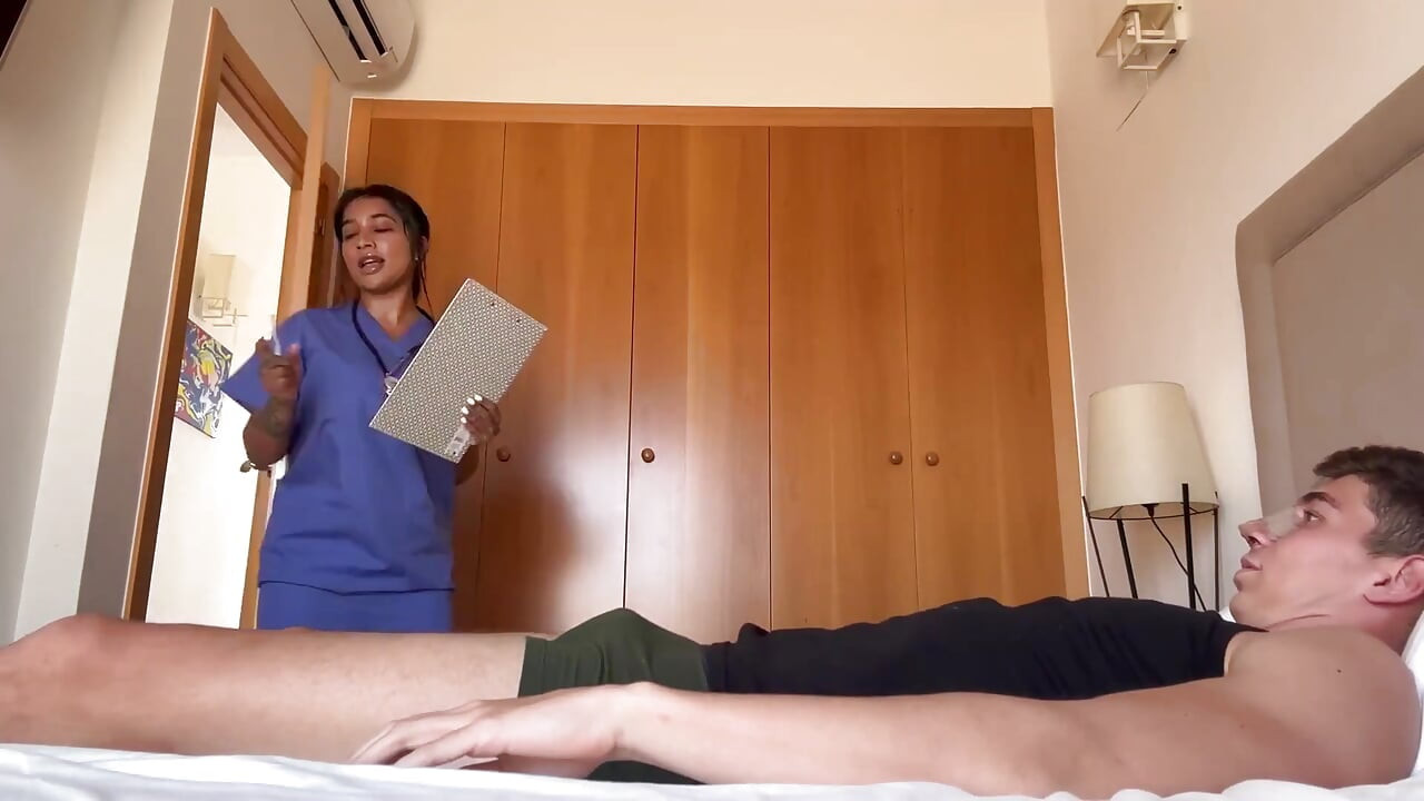 Asian Nurse Fucks Her Patient and Films It - Yasmina Khan Brady Bud