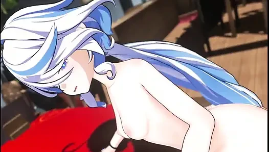 Genshin Impact - Furina X Aether Passionate Sex - 3D Hentai Animation