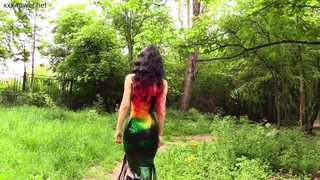 Marilyn Yusuf Part 40 - Incredible Painted Latex Dress