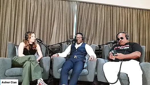 Взрослые артисты разговаривают на диване с Кэти Куш, Джейми Нокс и Mrflourish Подкаст Asherclantv