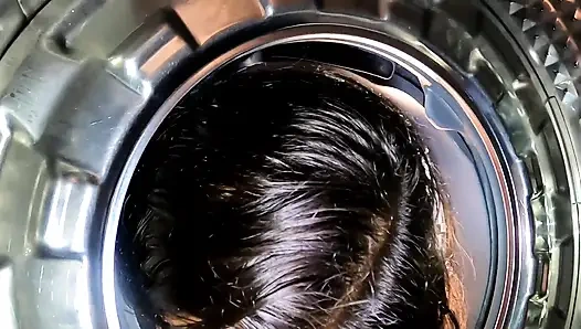 I Got Stuck in the Washing Machine My Black Dick Stepson Took Advantage and Fucked Me