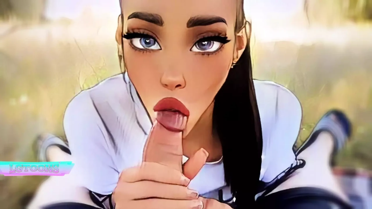 Anime Girl Making BJ in the Forest
