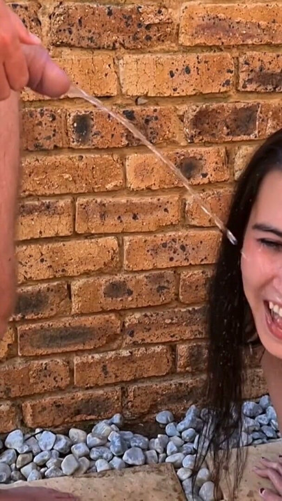 Slow motion face piss for human toilet teen | Clip 1