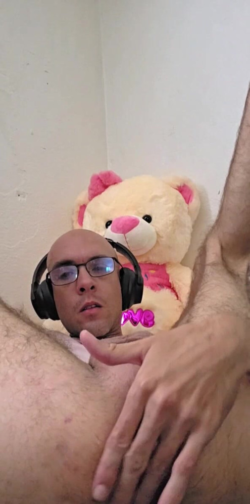 Horny Slut Cums Hard Then Rubs All His Cum On His Tight Asshole