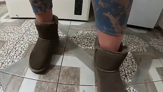 Spermabefleckte unter die jacke & grober fick, anal fingern & schmutziges finish