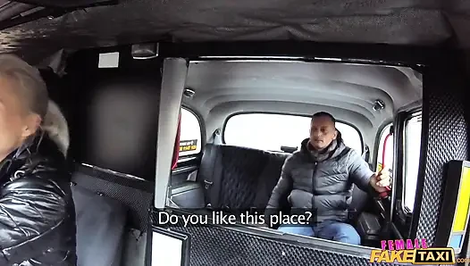Female Fake Taxi - Lady Driver Sucks and Fucks Cock