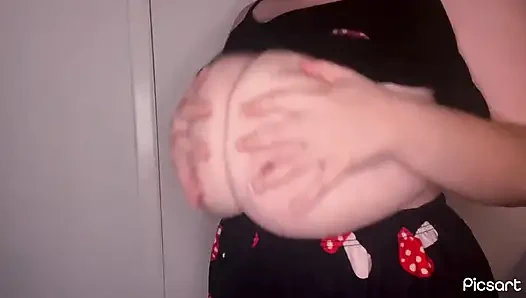 Подпрыгивание сисек и прыжки дрочки 2