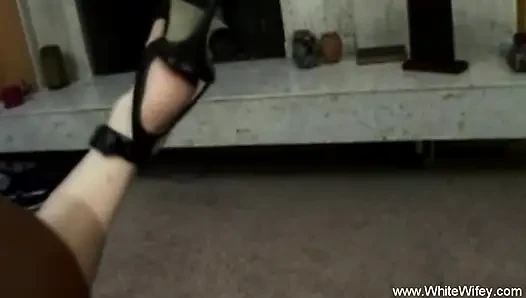 Blonde Wife Takes Big Black Cock