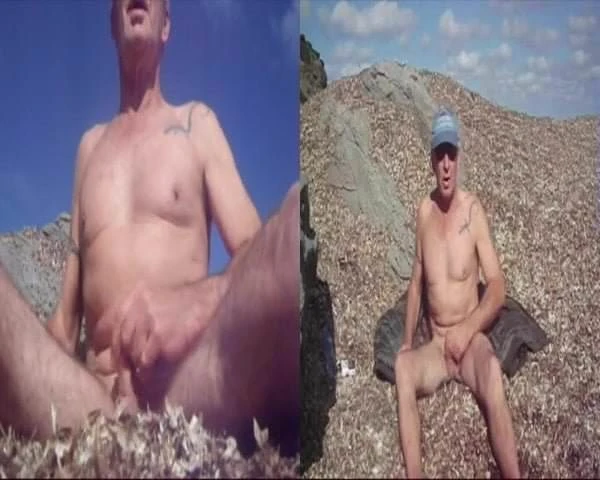 public beach wanking again
