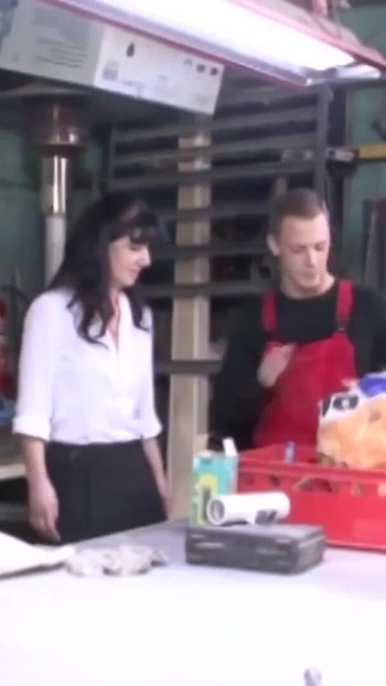 Powerful moment from "German couples fuck for pocket money in front of the camera"
