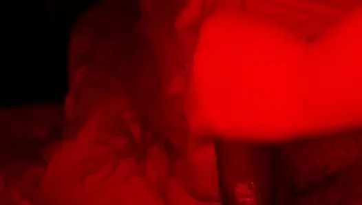 Stepsister plays with my bbc while we're home alone and I cum all over her tits