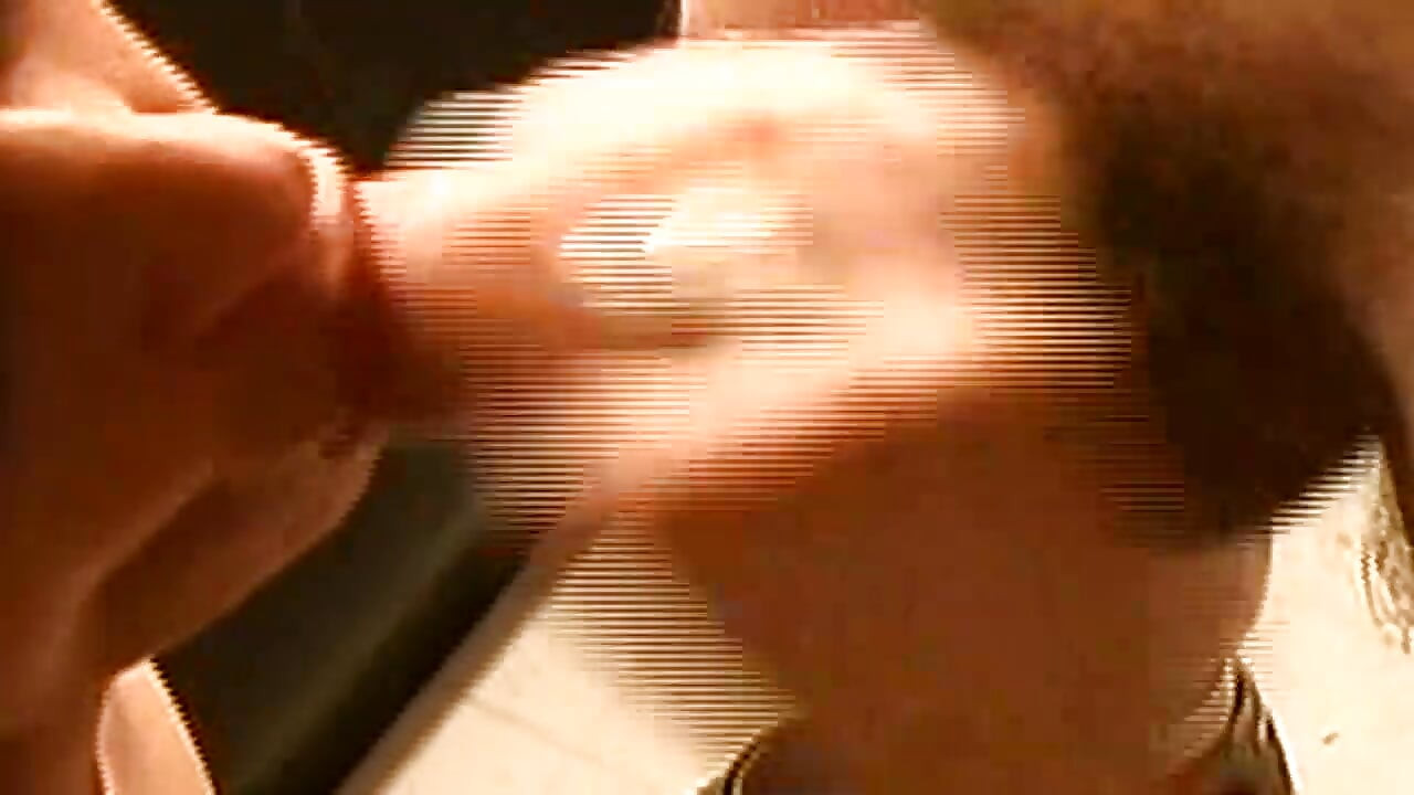 Smiling Brunette Flashes Big Tits and Sucks Throbbing Cock