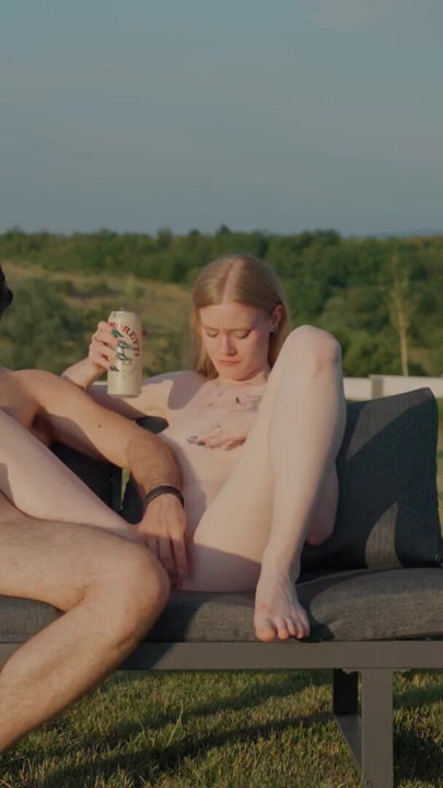 Spontaneous Outdoor Couch Sex: Squirting, Cumshot & Romantic Cuddles - Real Amateur Couple | Clip 2