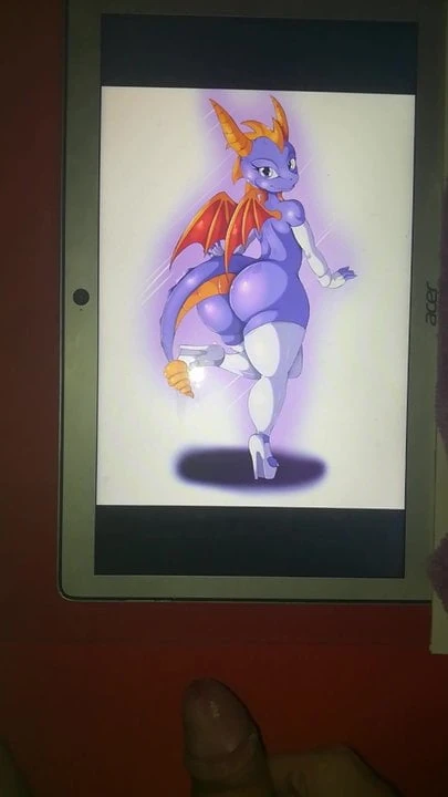 Spyro Dragon Cum Tribute #1