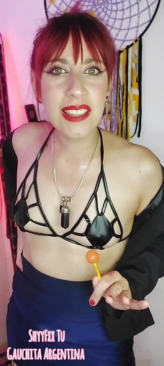 Shyyfxx Your Bossy Boss Jerks Out with a Lollipop and Forces You to Lick Her Pussy Humiliation