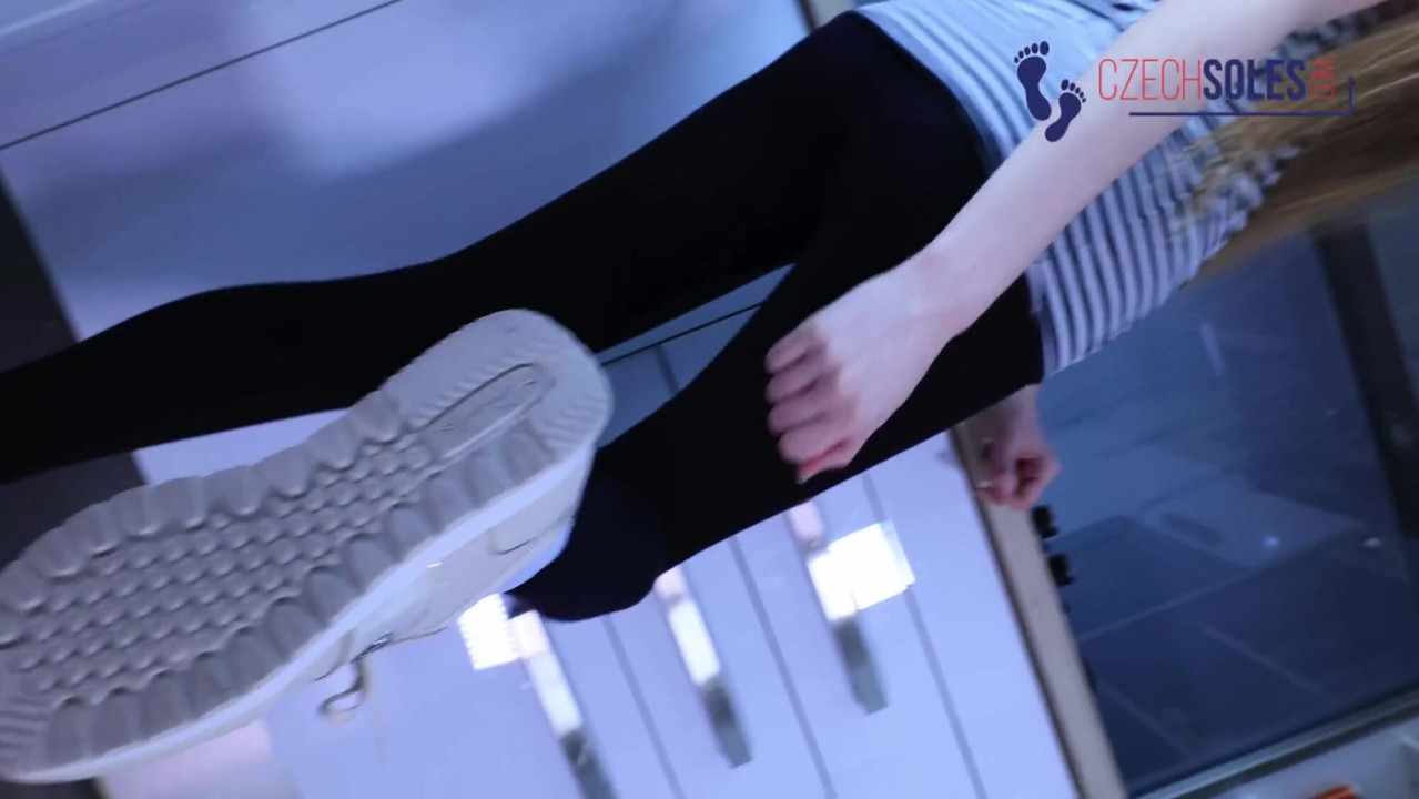 POV sneakers, socks and foot humiliation by your roommate