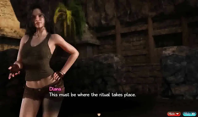 Treasure of Nadia: threesome in the temple, sex ritual ep 2333