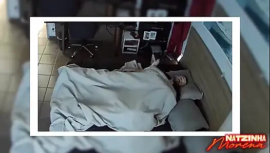 She Left the Camera on! Natzinha Getting Destroyed and Cumming Hard in the Bedroom.