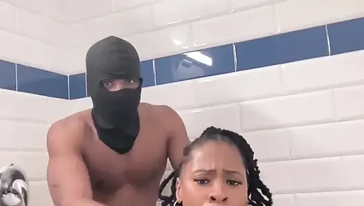 Big titty big booty Sex Goddess gets fuck hard in shower!