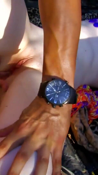 Stunning moment from "Horny couple have good sex with anal fisting and squirting in the woods"