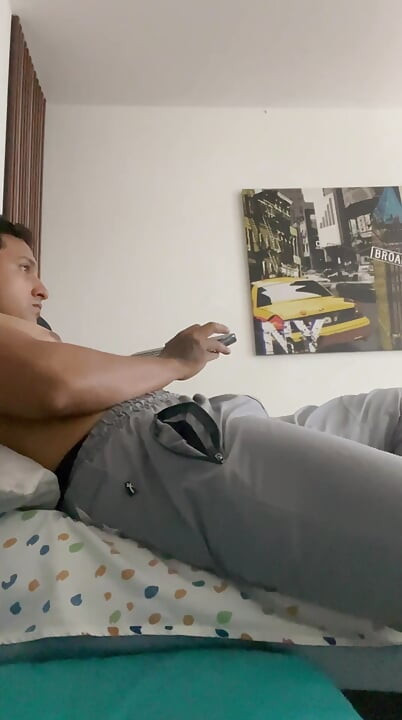 My bed my friend and my cock