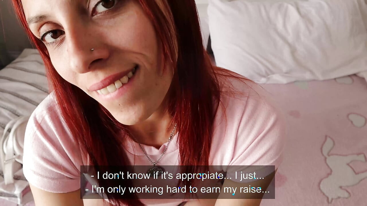 Cute nanny gets her pink pussy fucked by her boss for a raise!