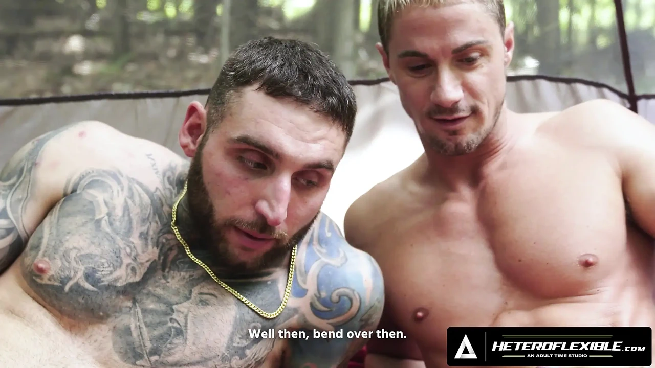 HETEROFLEXIBLE – Buddies Tony D’Angelo & Skyy Knox Turn Ruined Camping Trip Into Jerk Off Session