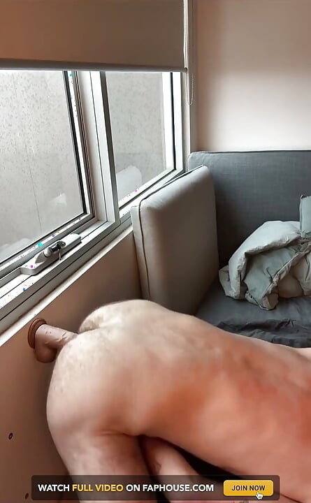 Hunk Fucking Dildo in Multiple Positions