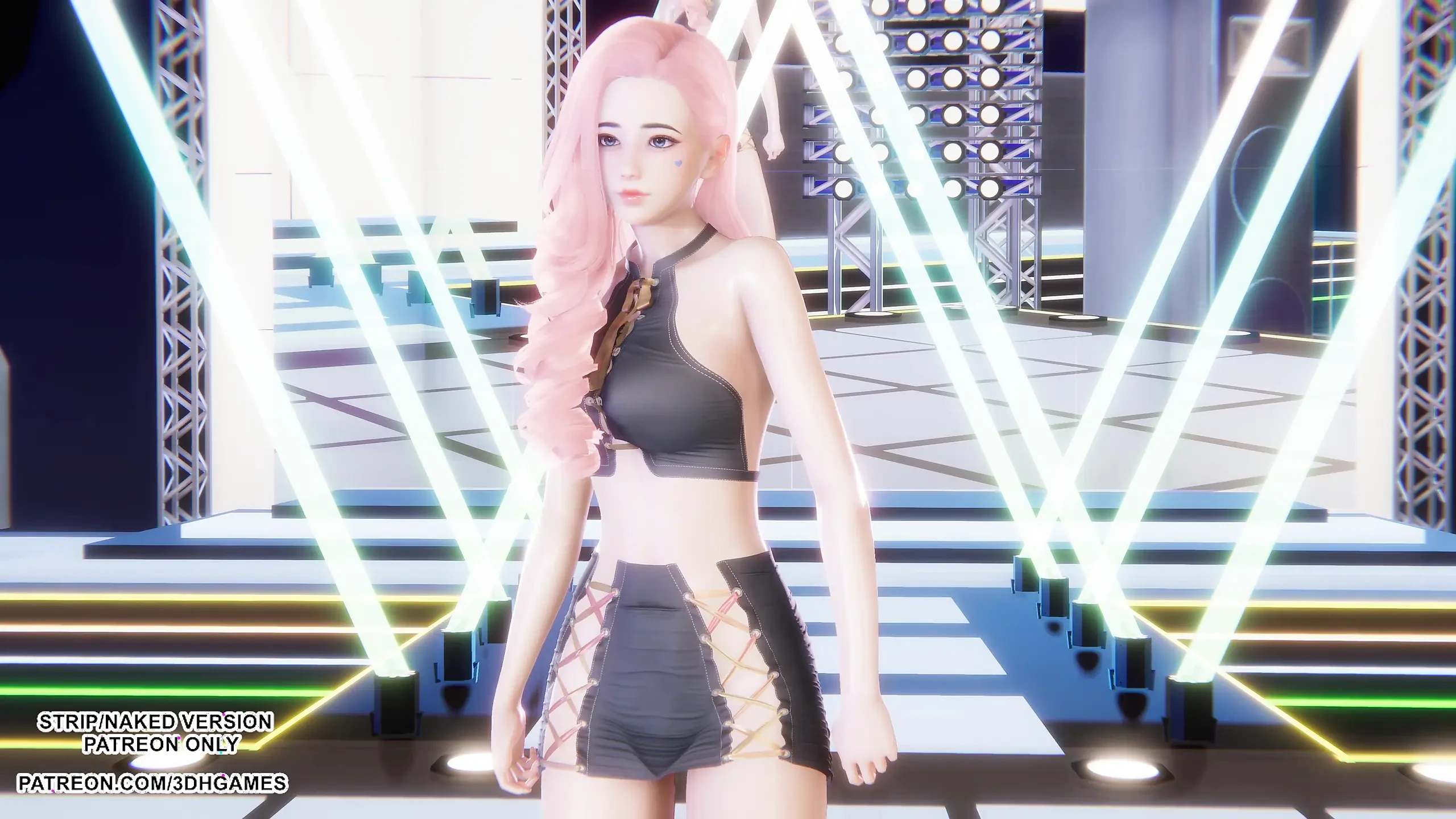 MMD 两次 - 我无法阻止我 Seraphine Kpop 舞蹈英雄联盟无码 4k 60Fps