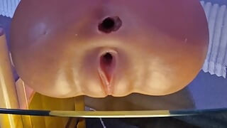 Masked Dude fuck sex doll