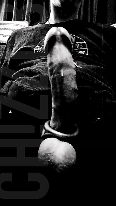 B&w Cock Play W/ Cumshot