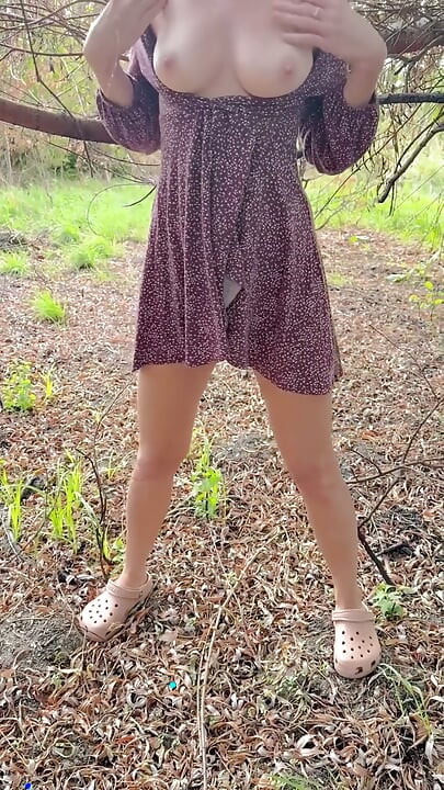 Naked Girl in Forest