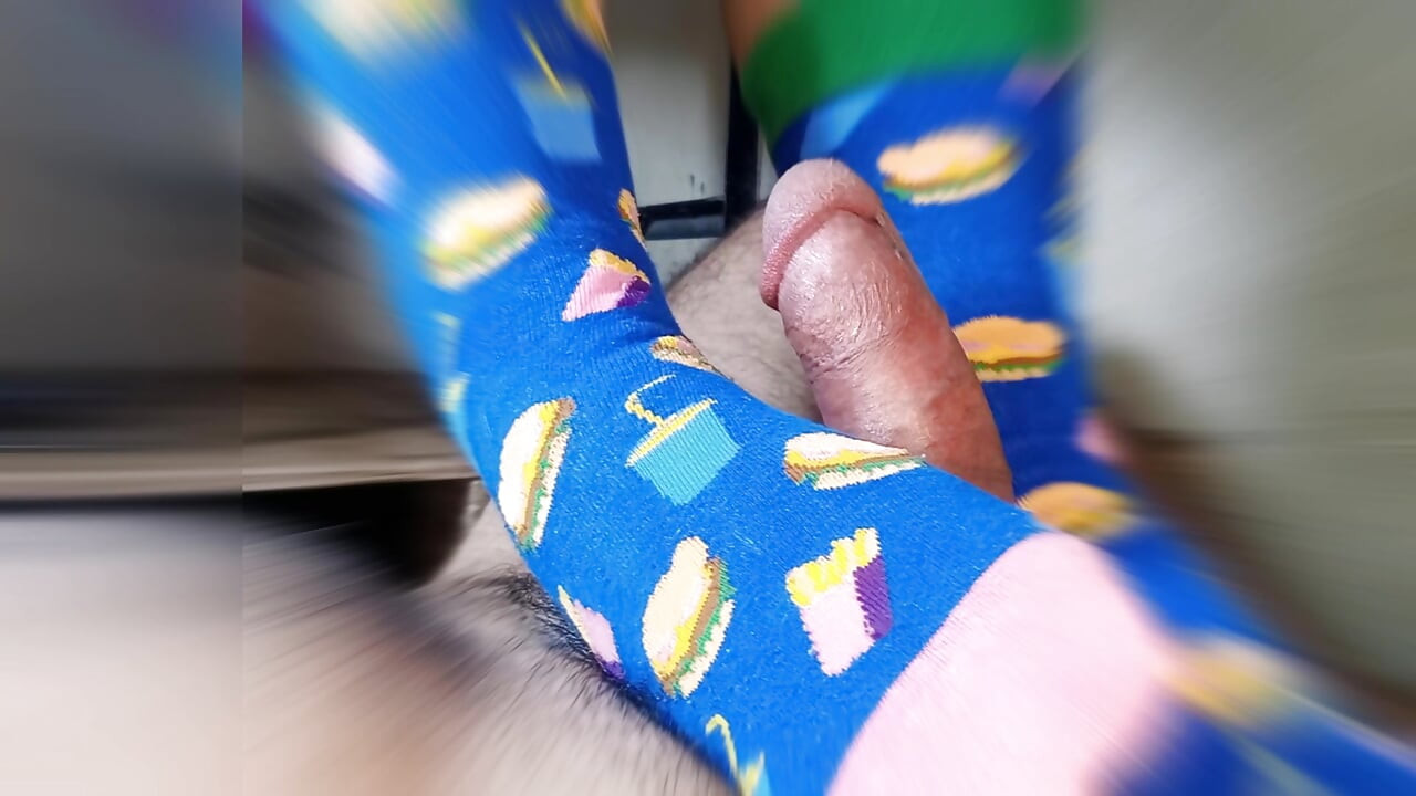 rietje met voeten met hele grappige netkousen