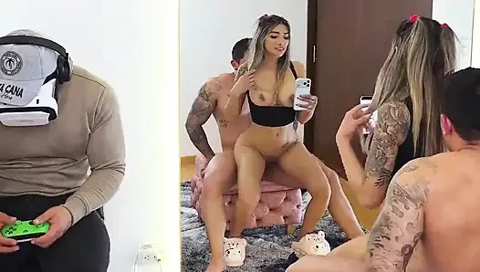 Cuckold! Kalau suami nggak ada waktu, abang ipar lagi ngentot memeknya habis-habisan! Crot di mulut!