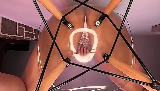 Golden Shower Glasss Chair