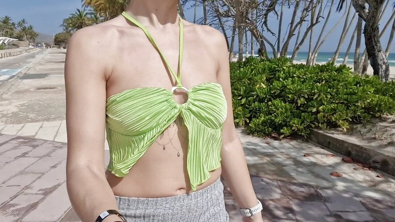public flashing of tits in the Caribbean